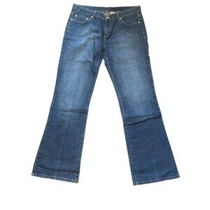 Buffalo David Bitton Bootcut Womens Jeans Size 32 Blue Denim Cotton Blend